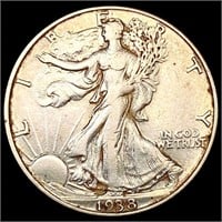 1938-D Walking Liberty Half Dollar CLOSELY
