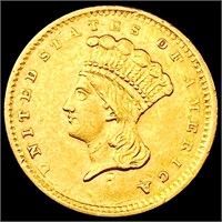 1856 Rare Gold Dollar CHOICE AU