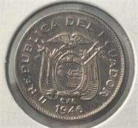 1946 Ecuador 10 Centavos