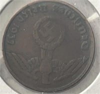 1937 Natzi Germany 2 Reichspfennig