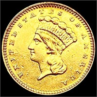 1862 Rare Gold Dollar CLOSELY UNCIRCULATED