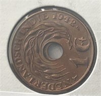 1942 Netherlands East Indies 1 Cent