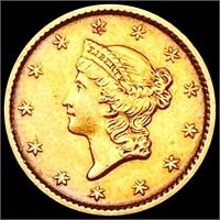 1852 Rare Gold Dollar NEARLY UNCIRCULATED