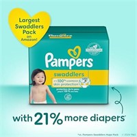 186 Pieces Size 2 Pampers Diapers - Swaddlers Disp