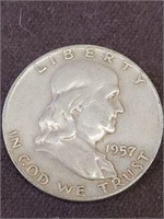 1957-D FRANKLIN HALF DOLLAR