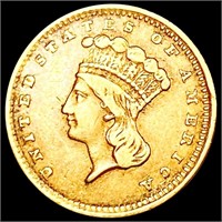 1856 Rare Gold Dollar NEARLY UNCIRCULATED
