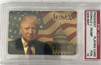 Donald j Trump Gem 10 Graded Card Foil
