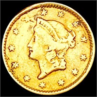 1853 Rare Gold Dollar NEARLY UNCIRCULATED