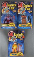 3pc NIP 1995 Toybiz Fantastic Four Action Figures