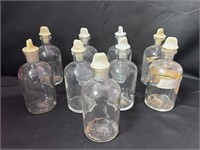 Vintage PYREX F-4 Lab Bottles (9)