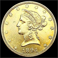 1894 $10 Gold Eagle GEM BU