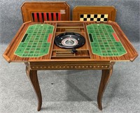 Notturno Italian Inlaid Roulette Game Table