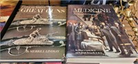 2 PC COFFEE TABLE BOOKS, GUNS, MEDICINE