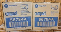 2 GEORGIA PACIFIC COMPACT ROLL DISPENSERS