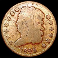 1828 Classic Head Half Cent LIGHTLY CIRCULATED