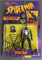 NIP 1994 Spiderman Black Suit Toy Biz Figure