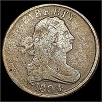 1804 Draped Bust Half Cent NICELY CIRCULATED