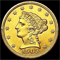 1903 $2.50 Gold Quarter Eagle UNCIRCULATED