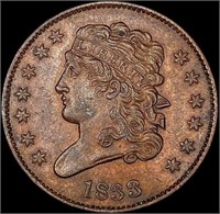 1833 Classic Head Half Cent CLOSELY UNCIRCULATED