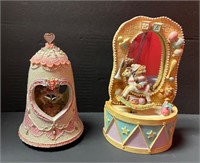 2 Carousel Horse Music Boxes
