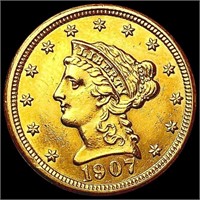 1907 $2.50 Gold Quarter Eagle UNCIRCULATED