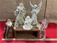 Collection of Christmas Santa’s and Angels, s