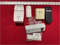 Two remote controlled outlet switches and one