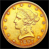 1897 $10 Gold Eagle CLOSELY UNCIRCULATED