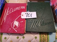 McClurean High School Yearbooks, 40"s & 50's