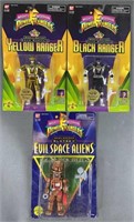 3pc NIP 1995 MMPR Rangers & Evil Space Alien