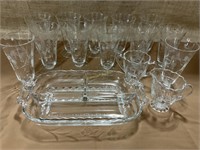 clear etched glassware