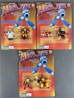 3pc NIP 1995 Cap Com Mega Man Figures