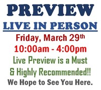 PREVIEW LIVE IN PERSON - Friday, March 29th