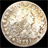 1797 13 Stars Flowing Hair Dime NICELY CIRCULATED