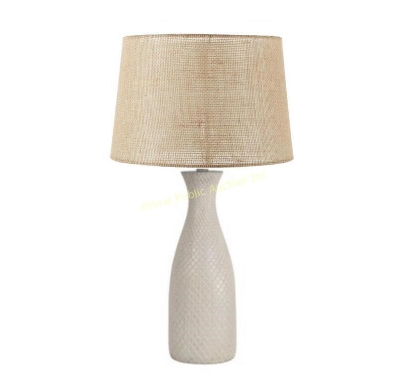 allen + roth $64 Retail 27" White Textured Lamp