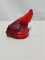 Indian Chief Head Red Hood Ornament