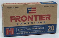 (20rds) Frontier Hornady 5.56 Nato 62gr Cartridges