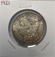 S - 1921 MORGAN SILVER DOLLAR (M27)