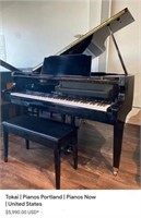 11 - TOKAI BABY GRAND PIANO W/ BENCH