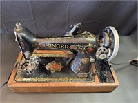 Singer 66 Red Eye Hand Crank Sewing Machine