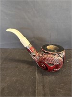 Hand Carved Wooden Decorative Pipe