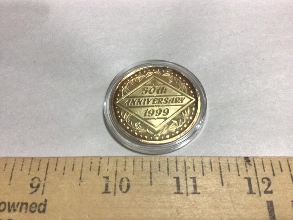 50th anniversary silver coin