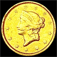 1849 Rare Gold Dollar NEARLY UNCIRCULATED