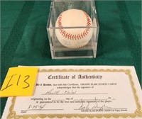 N - MONTE IRVIN SIGNED BASEBALL W/ COA (I13)