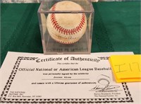 N - JESUS ALOU SIGNED BASEBALL W/ COA (I17)