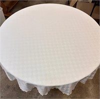 Round Tablecloth, Cream