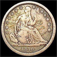 1840 Seated Liberty Dime NICELY CIRCULATED