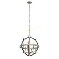 KICHLER $205 Retail Elula 6L Chandelier, Anvil