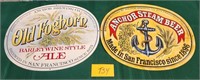 11 - OLD FOGHORN & ANCHOR STEAM BEER SIGNS (T34)