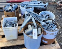 Pallet of Assorted Cyclone Fence Hardware